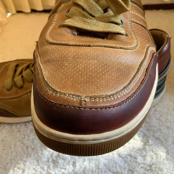 STEVE MADDEN CANTOR MENS LEATHER LACE UP CASUAL SHOES