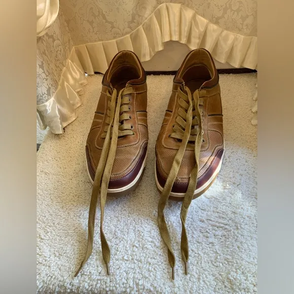 STEVE MADDEN CANTOR MENS LEATHER LACE UP CASUAL SHOES