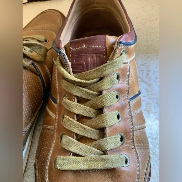 STEVE MADDEN CANTOR MENS LEATHER LACE UP CASUAL SHOES