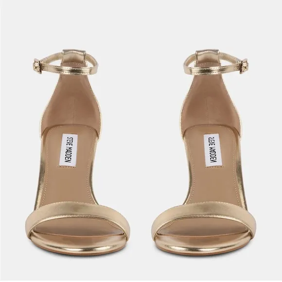 STEVE MADDEN Dylann Gold Women's Heels