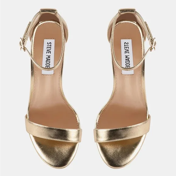 STEVE MADDEN Dylann Gold Women's Heels