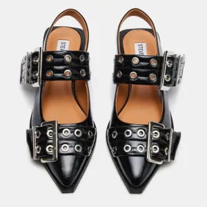 STEVE MADDEN GRAND AVE SANDAL BLACK PATENT
