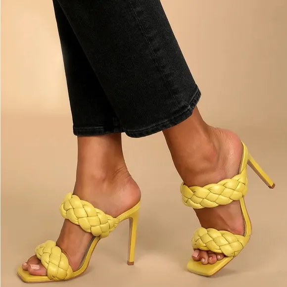 Steve Madden Lime Braided Sandals