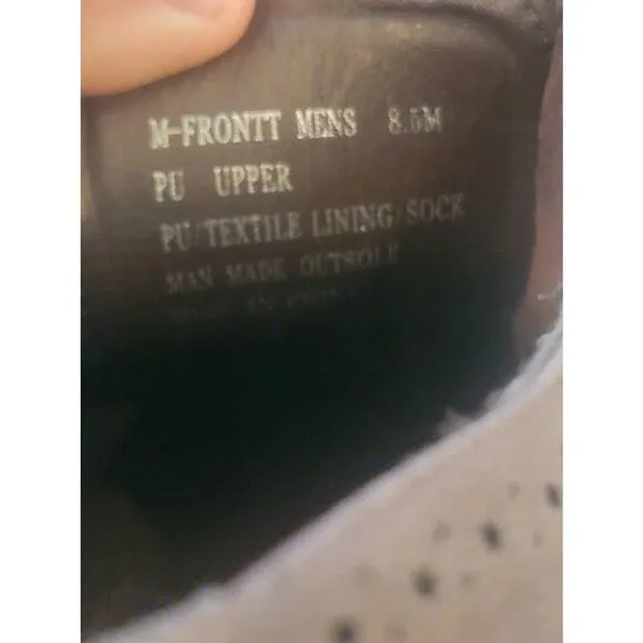 Steve Madden Men's Brown Leather M Frontt Lace Up Oxford Shoes Size 8.5