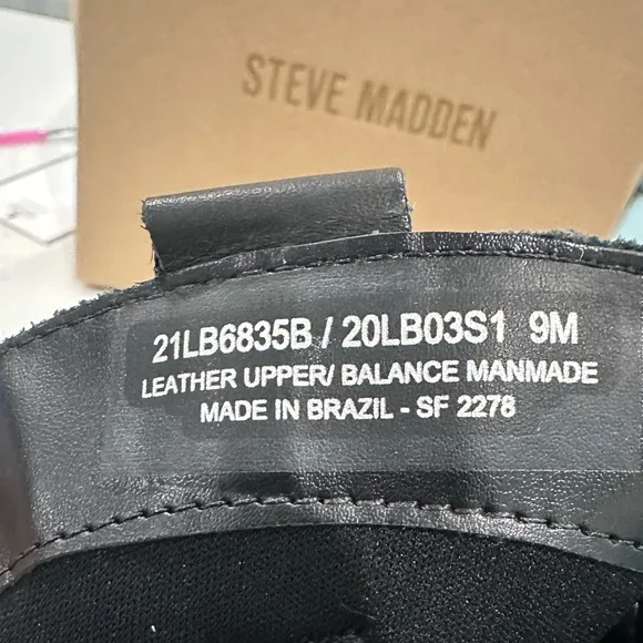 STEVE MADDENz BLACK BOOTS SIZE 9