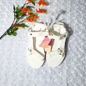 Stoney Clover Lane x Target size 6 white sandals