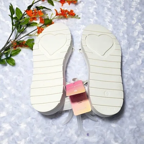 Stoney Clover Lane x Target size 6 white sandals
