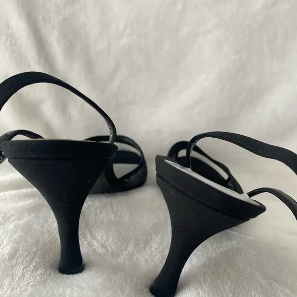 Stuart Weitzman Black Women's Slingback Heels in size 8.5.