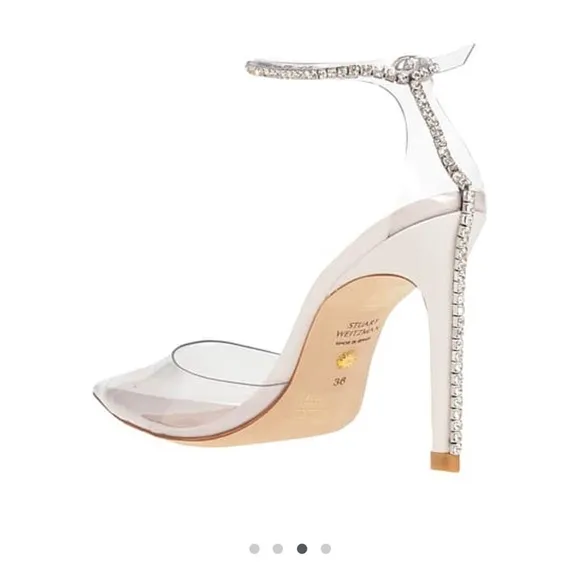 Stuart Weitzman Clear Stiletto Heels 8.5 fits like an 8.