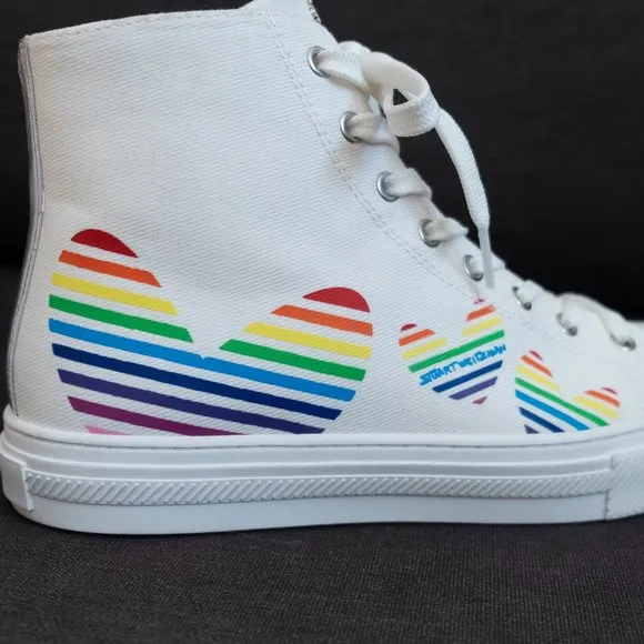 Stuart Weitzman Limited Edition Ollie Bootie Heart Sneakers June 2021