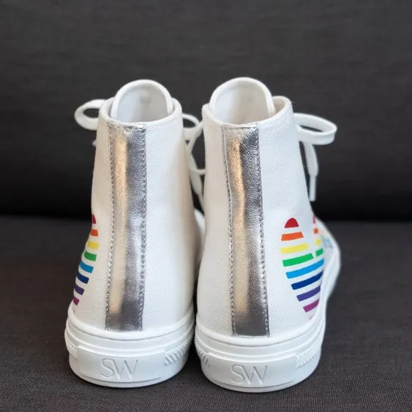 Stuart Weitzman Limited Edition Ollie Bootie Heart Sneakers June 2021