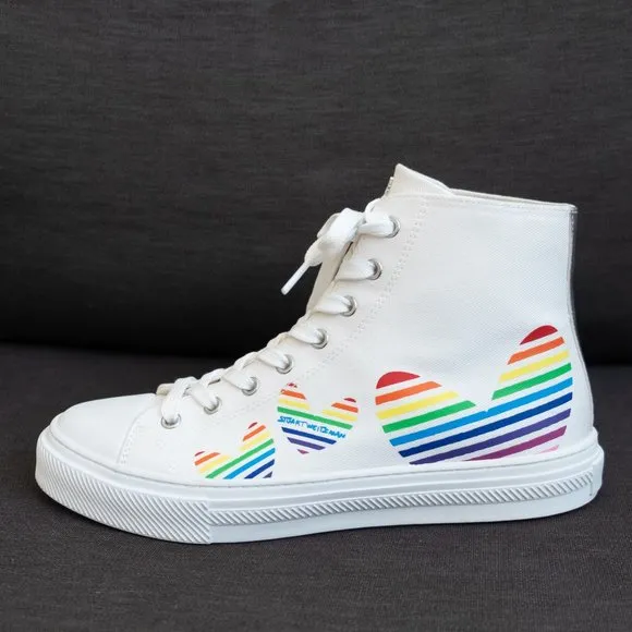 Stuart Weitzman Limited Edition Ollie Bootie Heart Sneakers June 2021