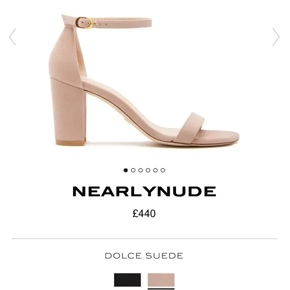 Stuart Weitzman Nearly Nude Dolce Suede Heels