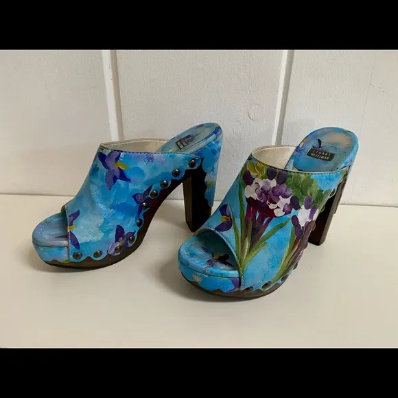 Stuart Weitzman Sequoia Platform Clogs Sz 6.5, Box