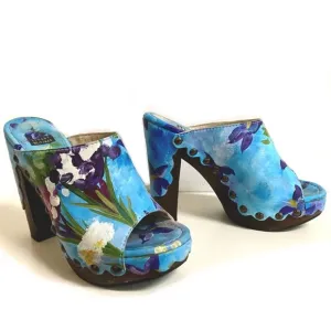 Stuart Weitzman Sequoia Platform Clogs Sz 6.5, Box
