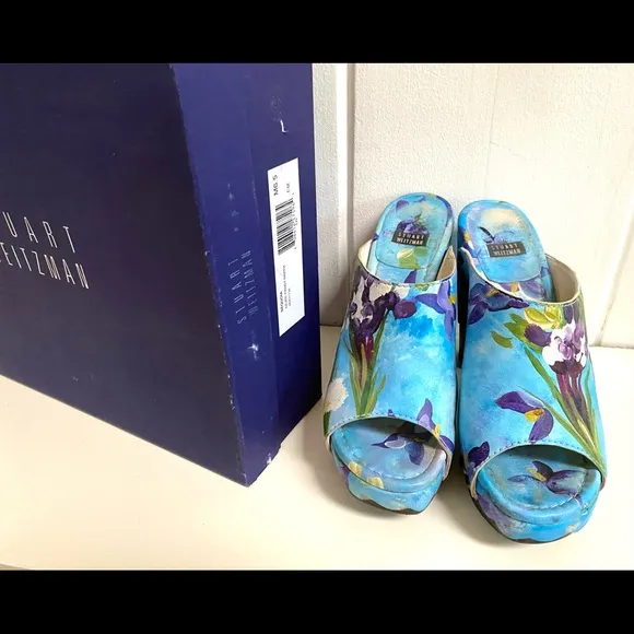 Stuart Weitzman Sequoia Platform Clogs Sz 6.5, Box