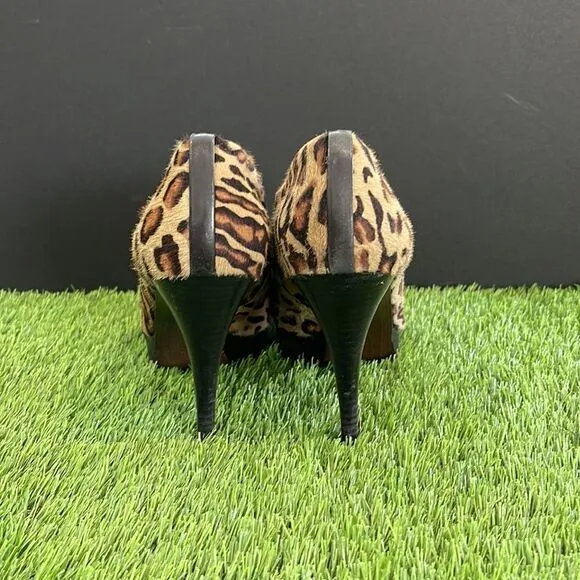 Stuart Weitzman Leopard Calf Hair Shootie