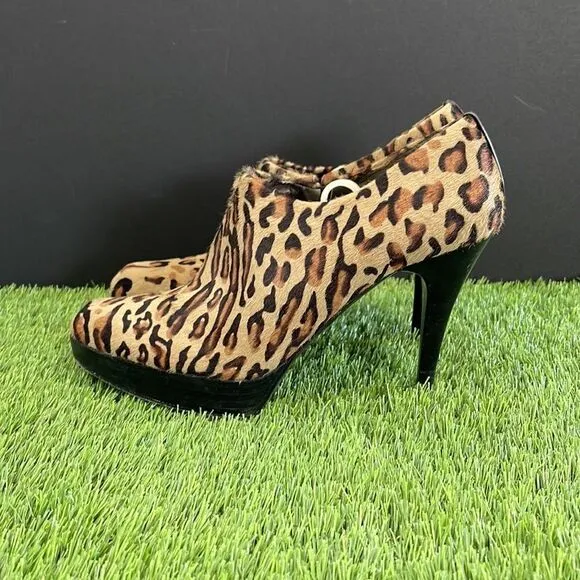 Stuart Weitzman Leopard Calf Hair Shootie