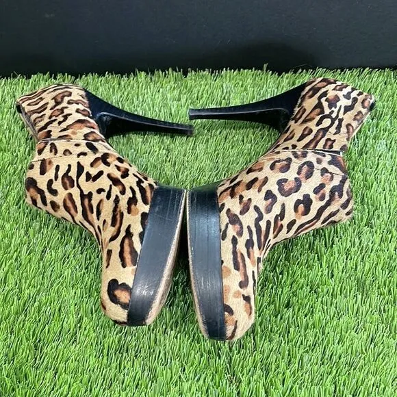 Stuart Weitzman Leopard Calf Hair Shootie