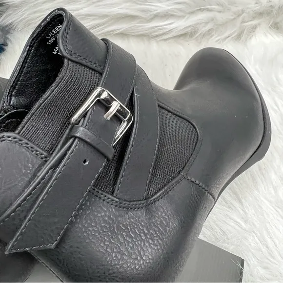 Style Co Laleen Buckled Heeled Booties Black Size 7.5M