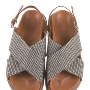 Stylish Brown and Tan Women's Sandals
