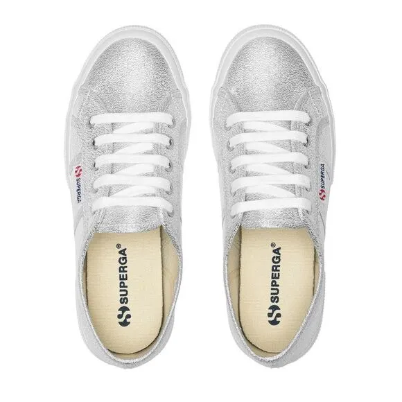 Superga Unisex Adult 2750 Lamew Metallic Sneakers / Grey Silver