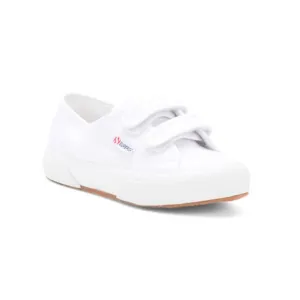SUPERGA White Unisex Made In Italy Cotton Classic Sneakers (Toddler Little Kid)