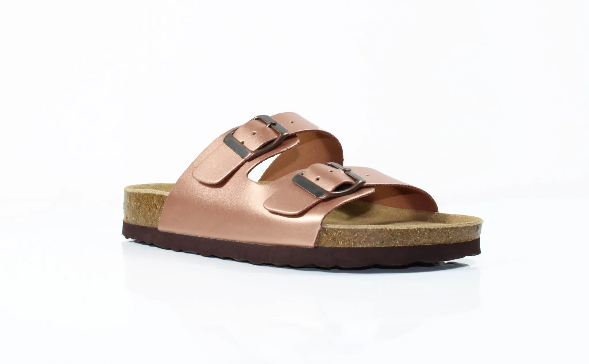 Susst Palma25 Ladies Twin Buckle Footbed Mules