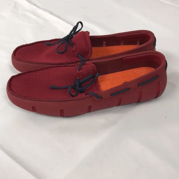 SWIMS Mens Loafers Braided Lace Shoes size 10.5 US