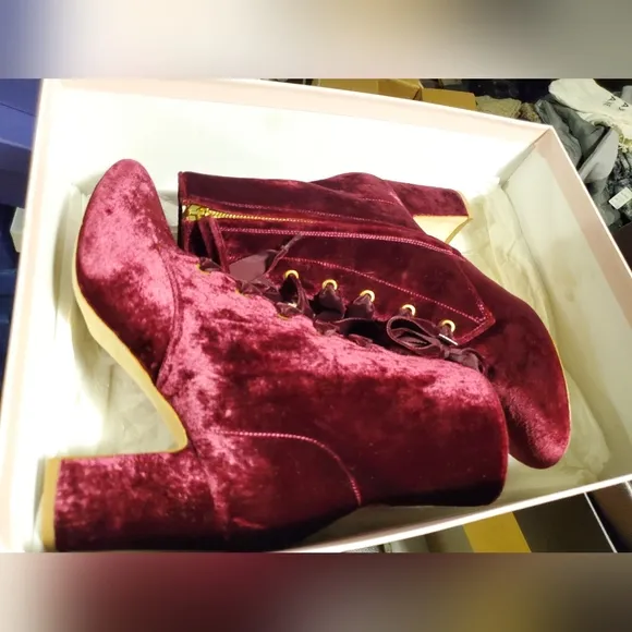 Sz 40 NIB $495 Polly Plum boots