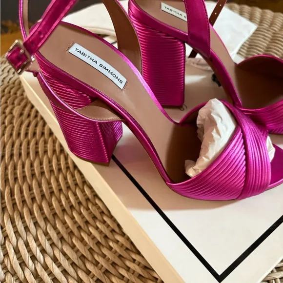 Tabitha Simmons Kali Metallic Heels