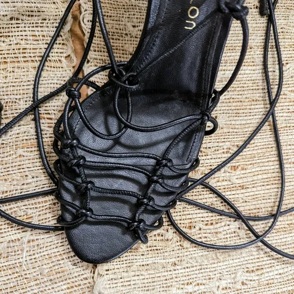 Tamara Mellon Napa Flora Sandals in Black