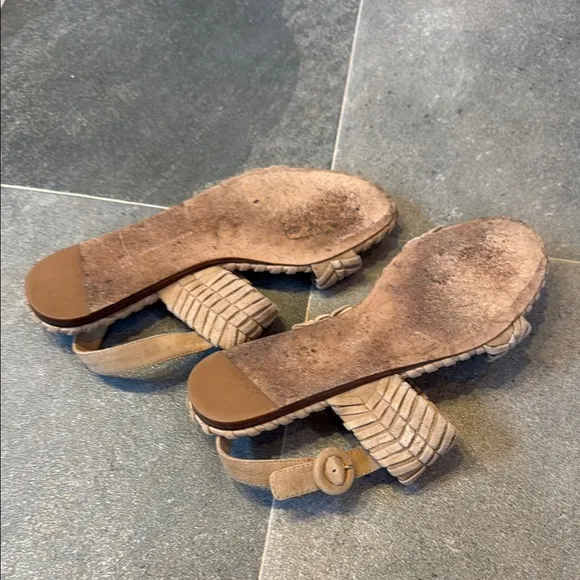 Tan Braided Women's Sandals
