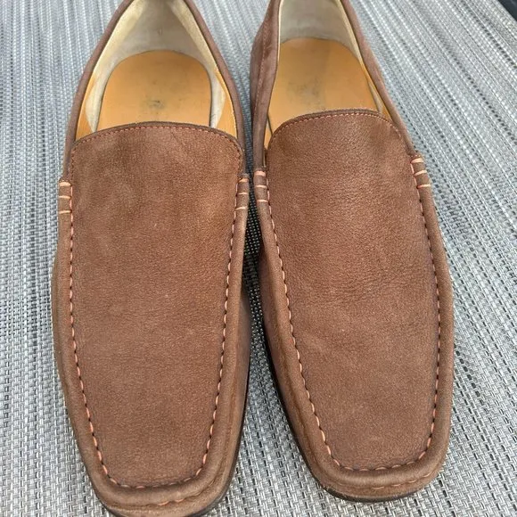 Tanino Crisci Handmade Italian Designer Mens Suede Camel/Beige Shoes/Loafers 7M