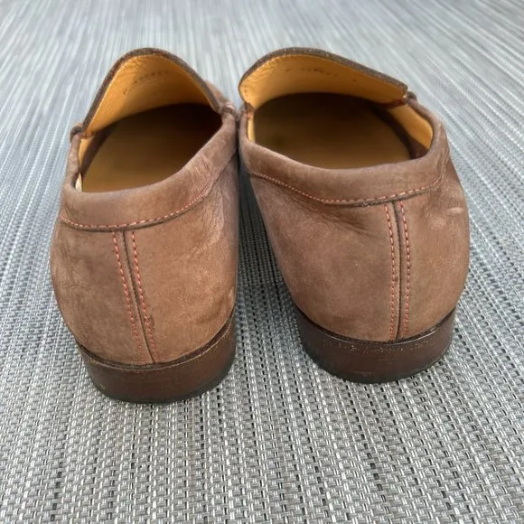 Tanino Crisci Handmade Italian Designer Mens Suede Camel/Beige Shoes/Loafers 7M