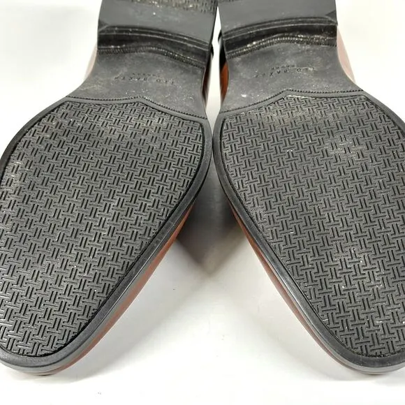 Ted Baker Shoes Mens Size 12 Penny Loafers &quot;BENJY” Cognac Brown Leather