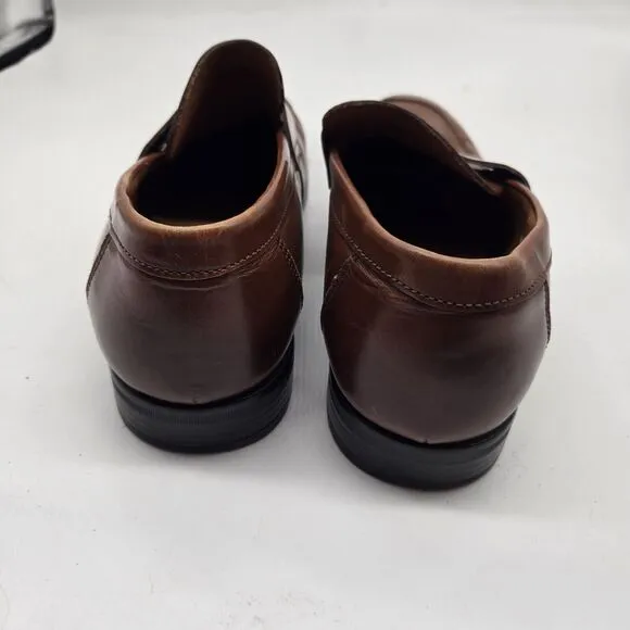 Ted Baker Shoes Mens Size 9.5 EU 42.5 Penny Loafers BENJY Cognac Brown Leather