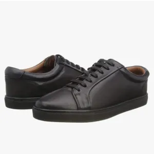 Ted Baker Udamo Leather Sneaker In Black size 9