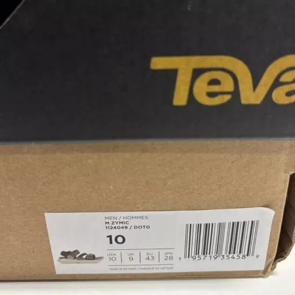 Teva Men’s Zymic Strappy Sandals Dark Green, Size 10 M