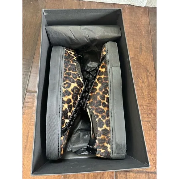 The Kooples Unisex Leo Poulain Leather Sneakers Multicolor Size 9-9.5