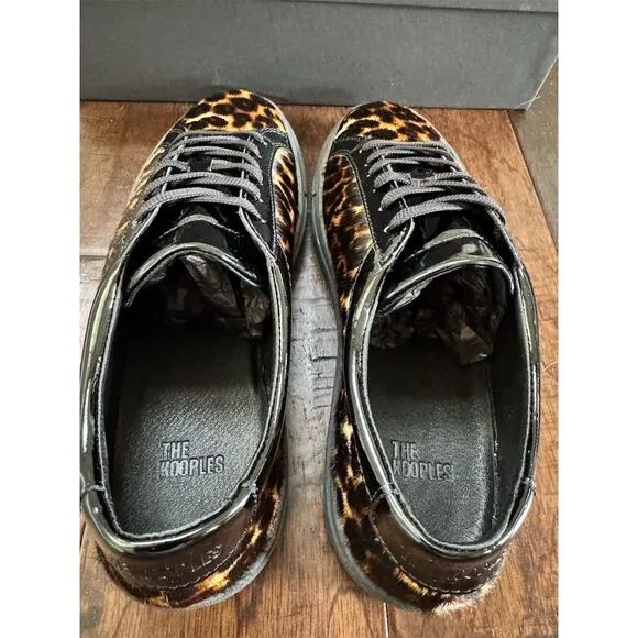 The Kooples Unisex Leo Poulain Leather Sneakers Multicolor Size 9-9.5