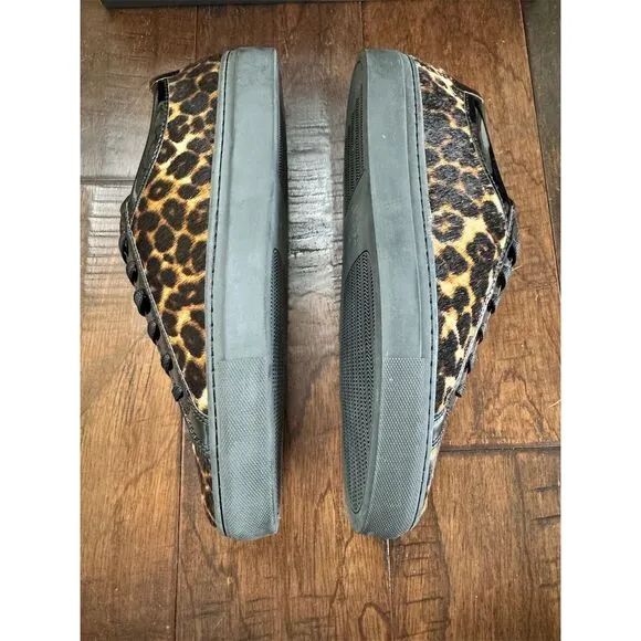 The Kooples Unisex Leo Poulain Leather Sneakers Multicolor Size 9-9.5
