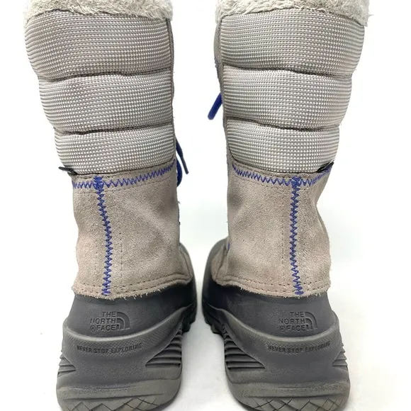 The North Face Shellista Lace II Boot Atmosphere Grey Blue Iris Youth 4