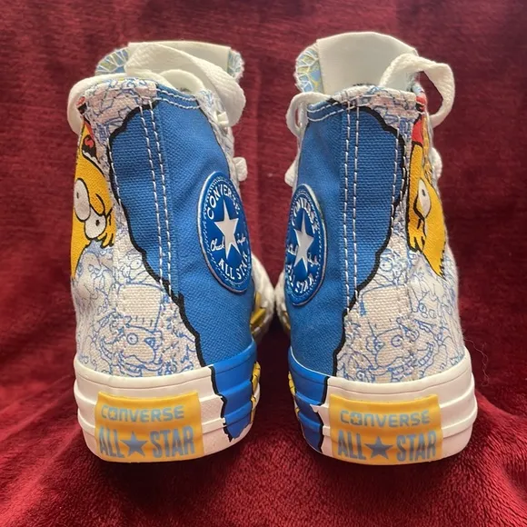 ⭐️The Simpsons⭐️Converse Chuck Taylor All Star Unisex Sneaker Shoes Kids Size 11