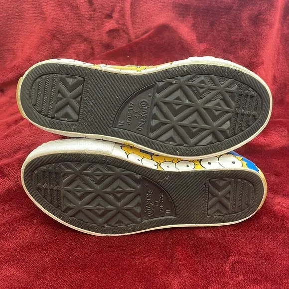 ⭐️The Simpsons⭐️Converse Chuck Taylor All Star Unisex Sneaker Shoes Kids Size 11