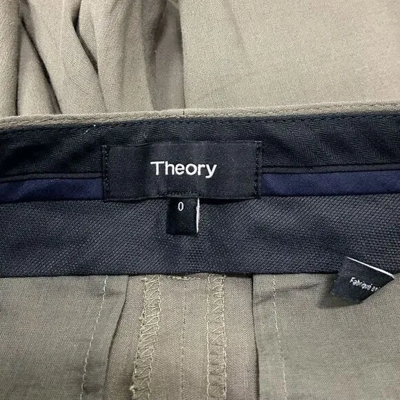 THEROY Linen blend shorts