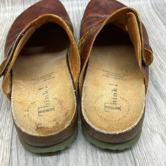 THINK! Slip on Leather Mules