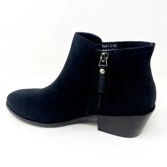 Thursday Boot Co Womens Black Suede Downtown Handcrafted Bootie