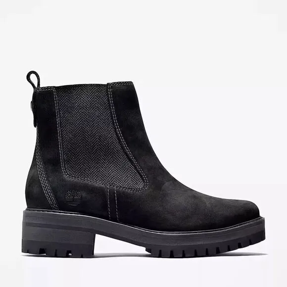 Timberland Courmayeur Valley TB-0A1J66-015 Women's 11 Black Chelsea Boots TF5003