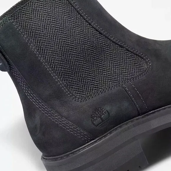Timberland Courmayeur Valley TB-0A1J66-015 Women's 11 Black Chelsea Boots TF5003